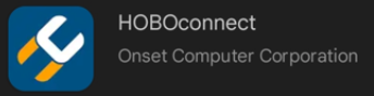 HOBOConnect app image badge that is displayed in either Apple Play or Google Play